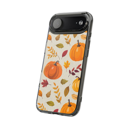 Clear Phone Case – Falling for Pumpkin