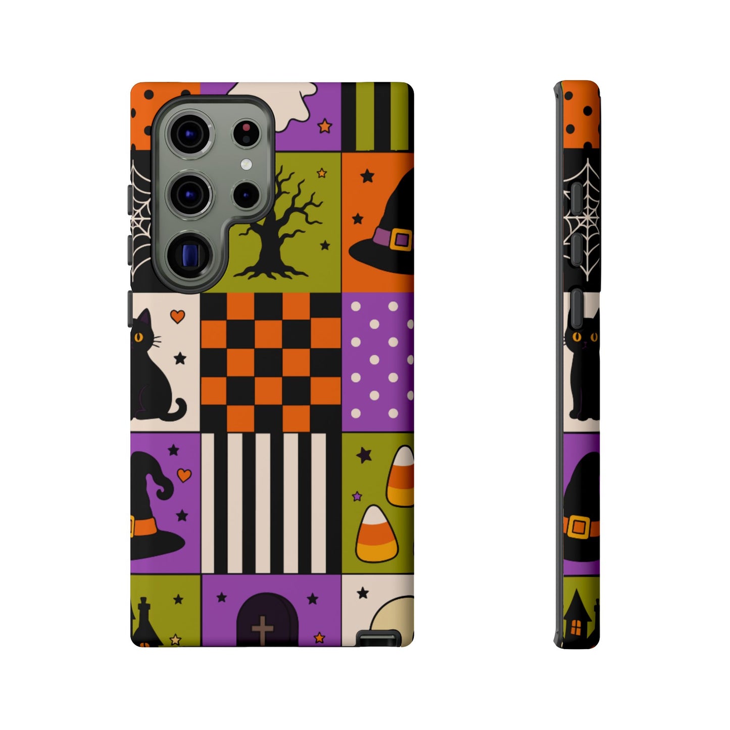 Protective Phone Case – Spooky Patchwork