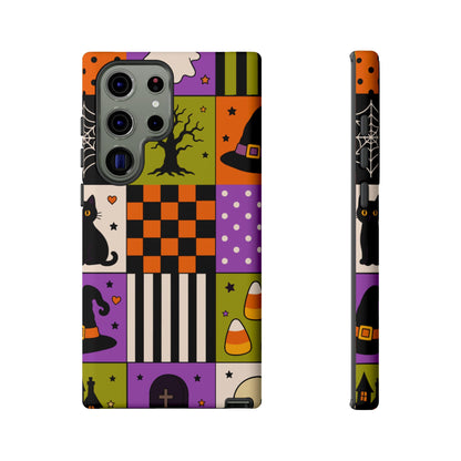 Protective Phone Case – Spooky Patchwork