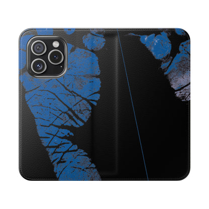 Flip Case – Mom’s Little Blue Footprints
