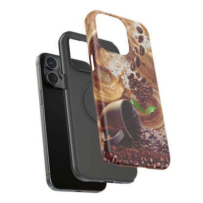 Impact-Resistant Phone Case – Love at First Sip – Compatible with iPhone 11–17 & Samsung Galaxy S22–S26 Series