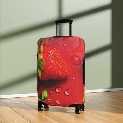 Luggage Cover – Strawberry Drip