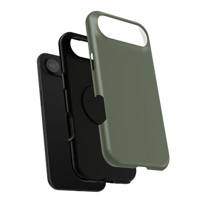 Impact-Resistant Phone Case — Military Green Protective Shockproof Cover