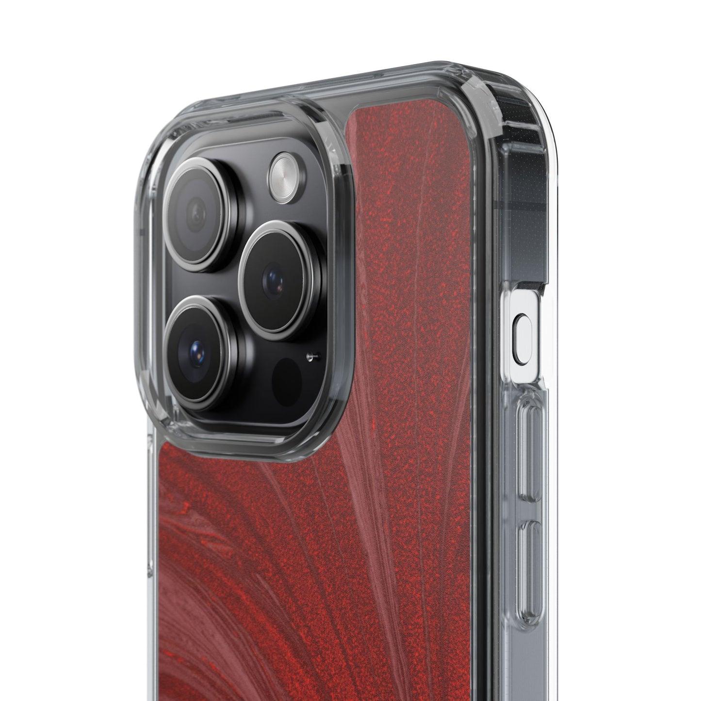 Clear Phone Case – Crimson Current