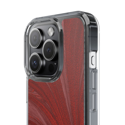 Clear Phone Case – Crimson Current