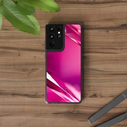 Clear Phone Case – Magenta Motion