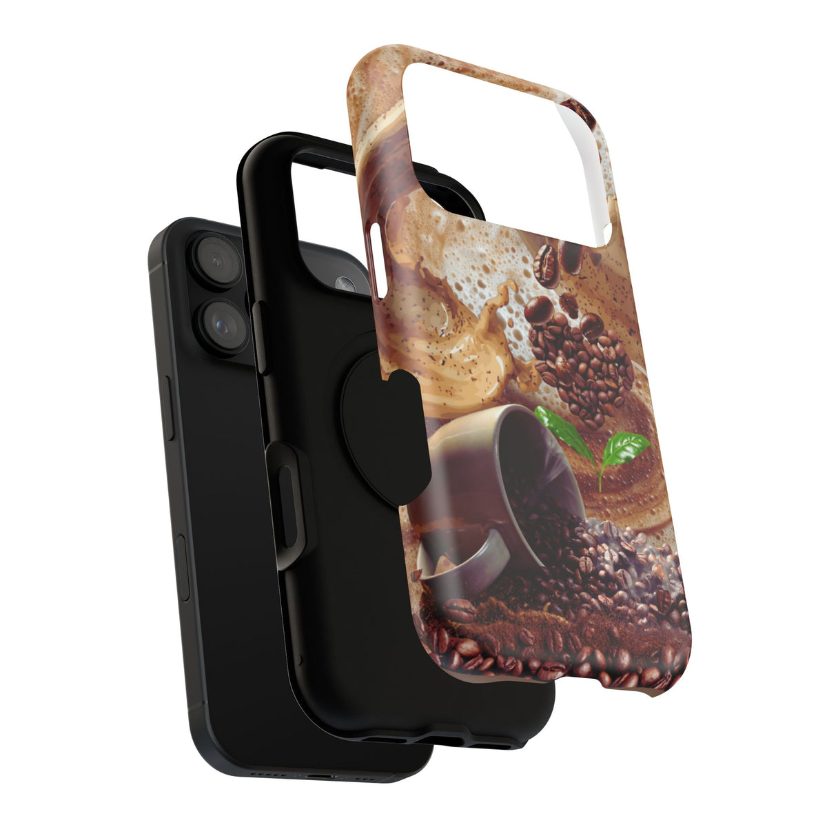 Impact-Resistant Phone Case – Love at First Sip – Compatible with iPhone 11–17 & Samsung Galaxy S22–S26 Series