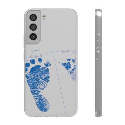 Flexi Case – Mom’s Little Blue Footprints