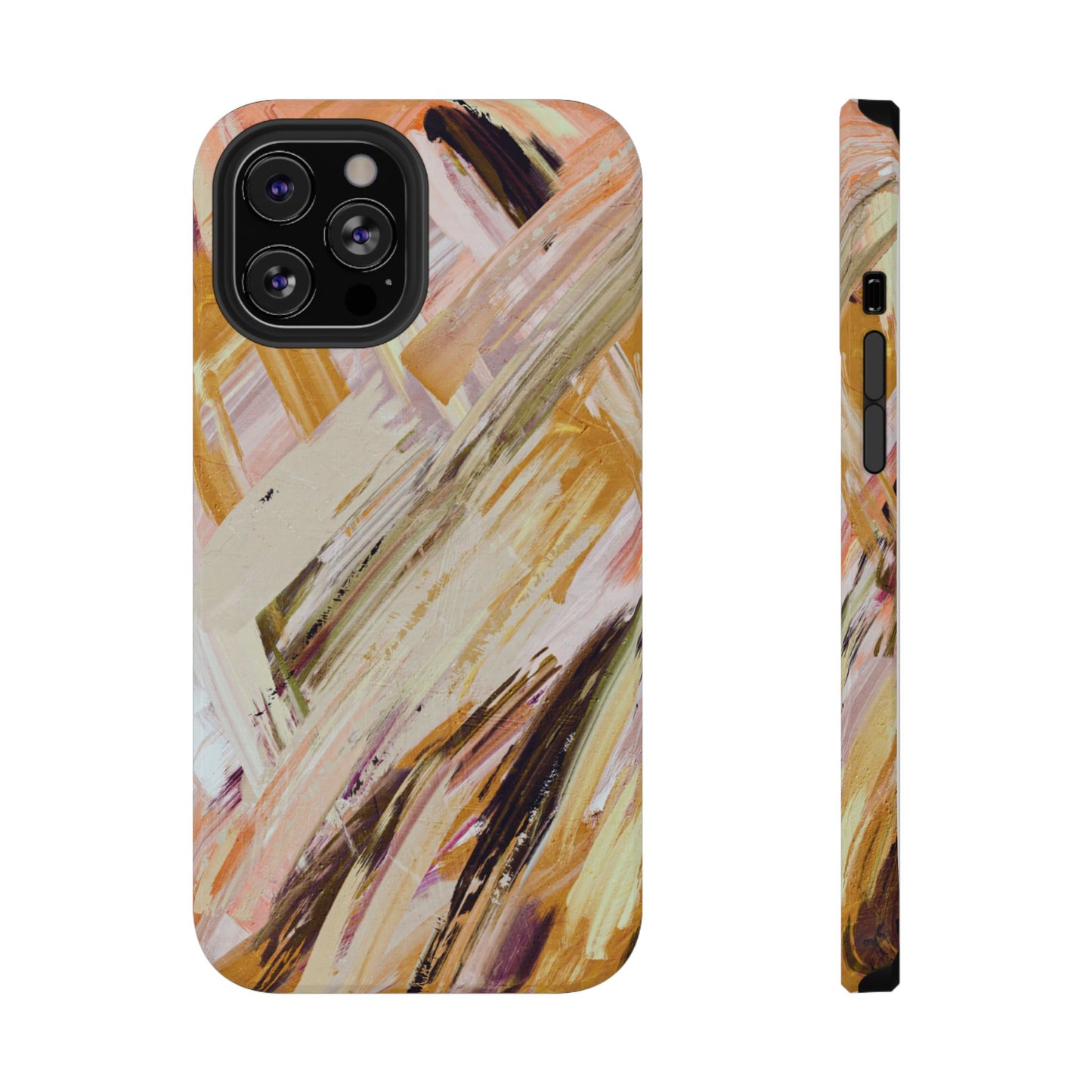 Impact-Resistant Phone Case – Brush & Bronze