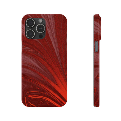 Slim Phone Case — Crimson Current