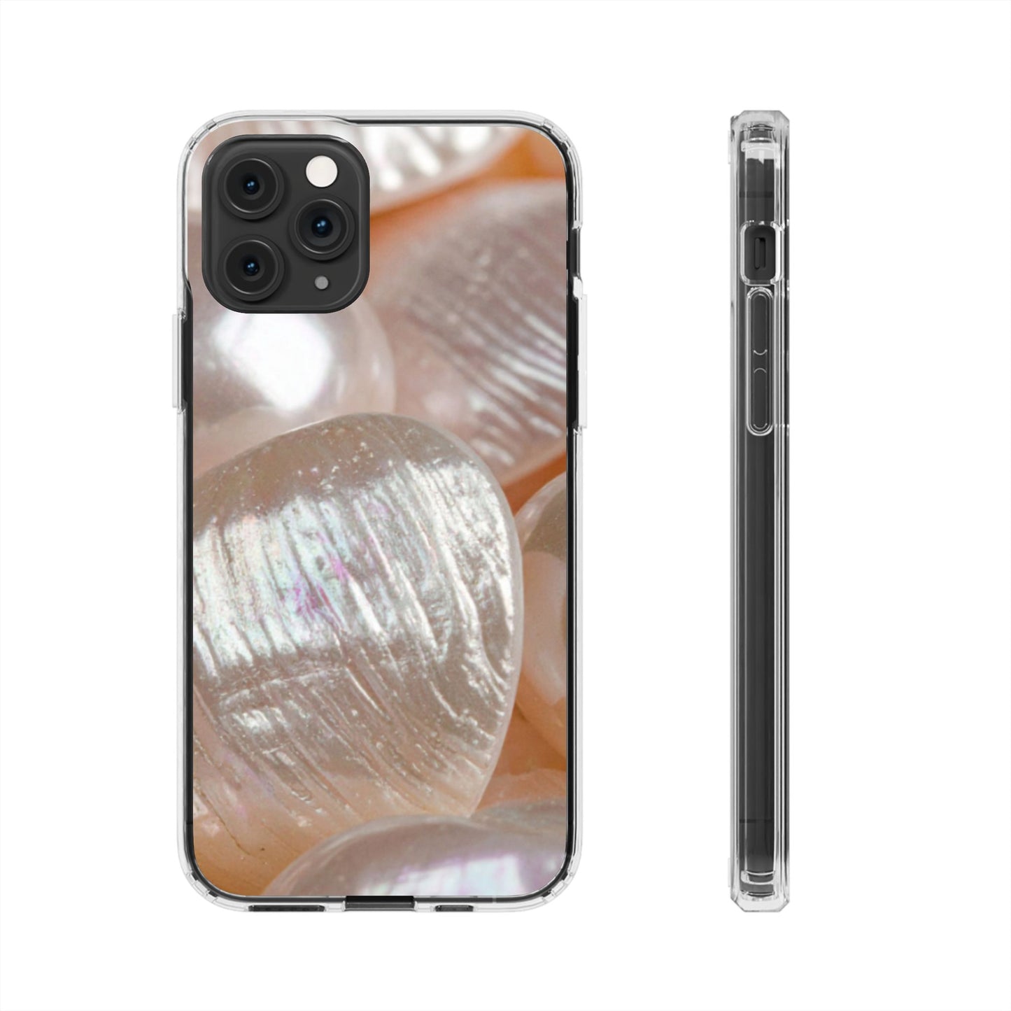 Clear Phone Case – Blush Pearl