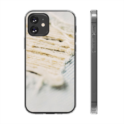 Clear Phone Case – Woven Warmth