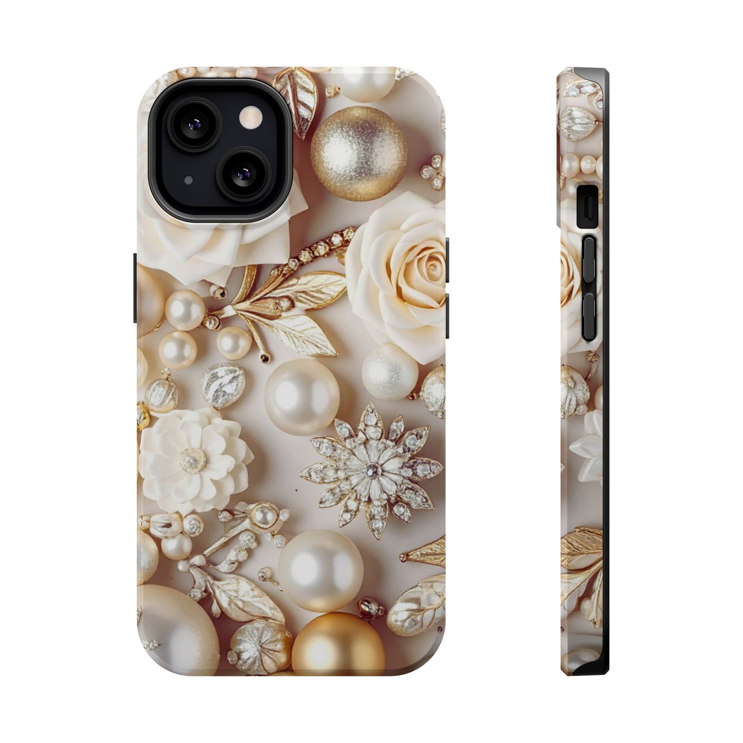 Wireless-Charging Compatible Case – Ivory Opulence