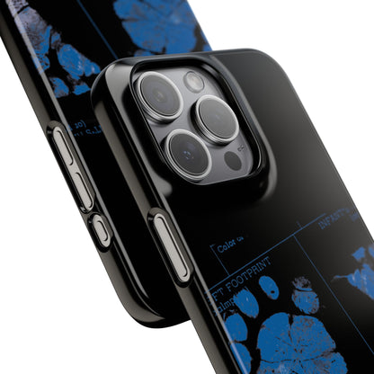 Snap Phone Case – Mom’s Little Blue Footprints