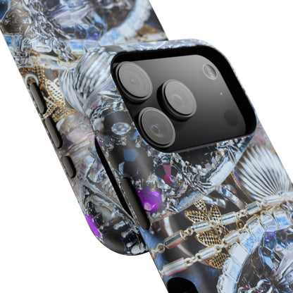 Impact-Resistant Phone Case – Chrome Jewel