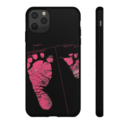 Protective Phone Case – Mom’s Little Pink Footprints