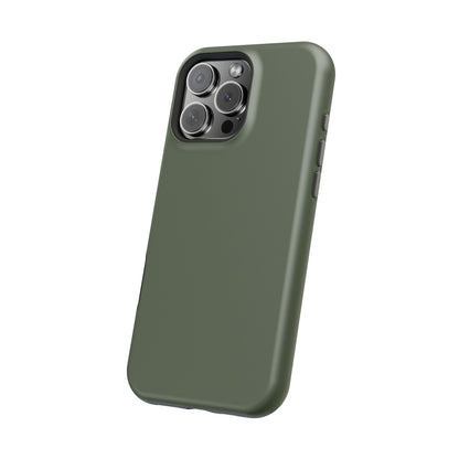 Wireless-Charging Compatible Case – Cabin Green – Compatible with iPhone 13–17 & Samsung Galaxy S25–S26 Series