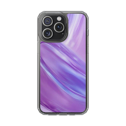 Clear Phone Case – Lavender Wave