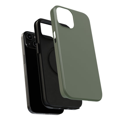 Impact-Resistant Phone Case — Military Green Protective Shockproof Cover