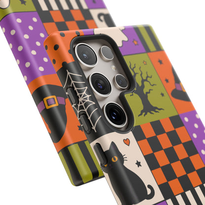 Protective Phone Case – Spooky Patchwork