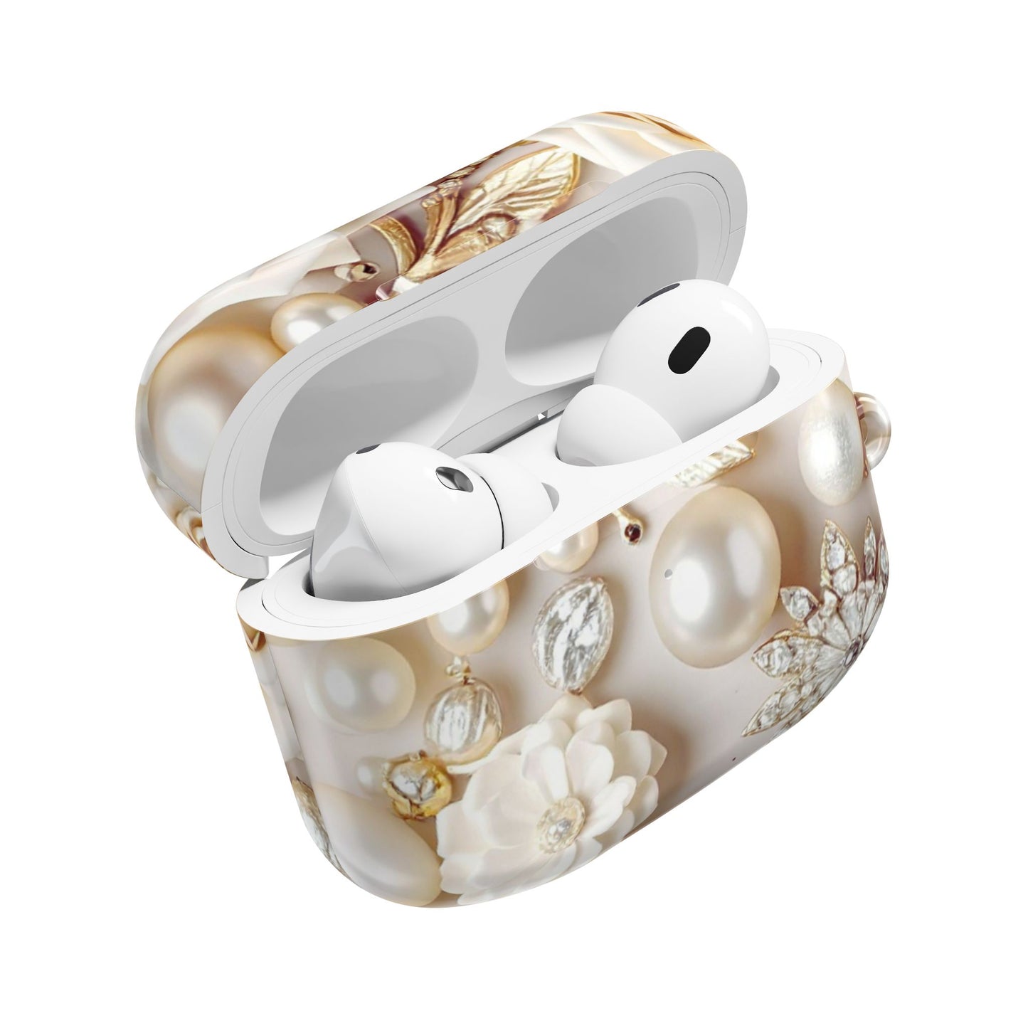 Earbud Case Cover – Ivory Opulence