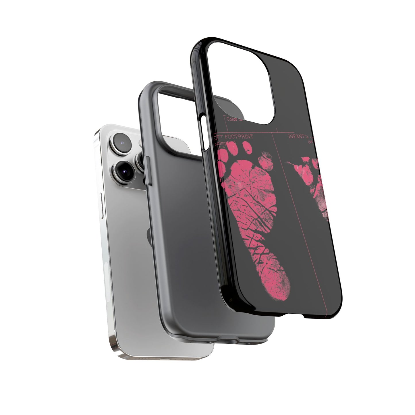 Protective Phone Case – Mom’s Little Pink Footprints