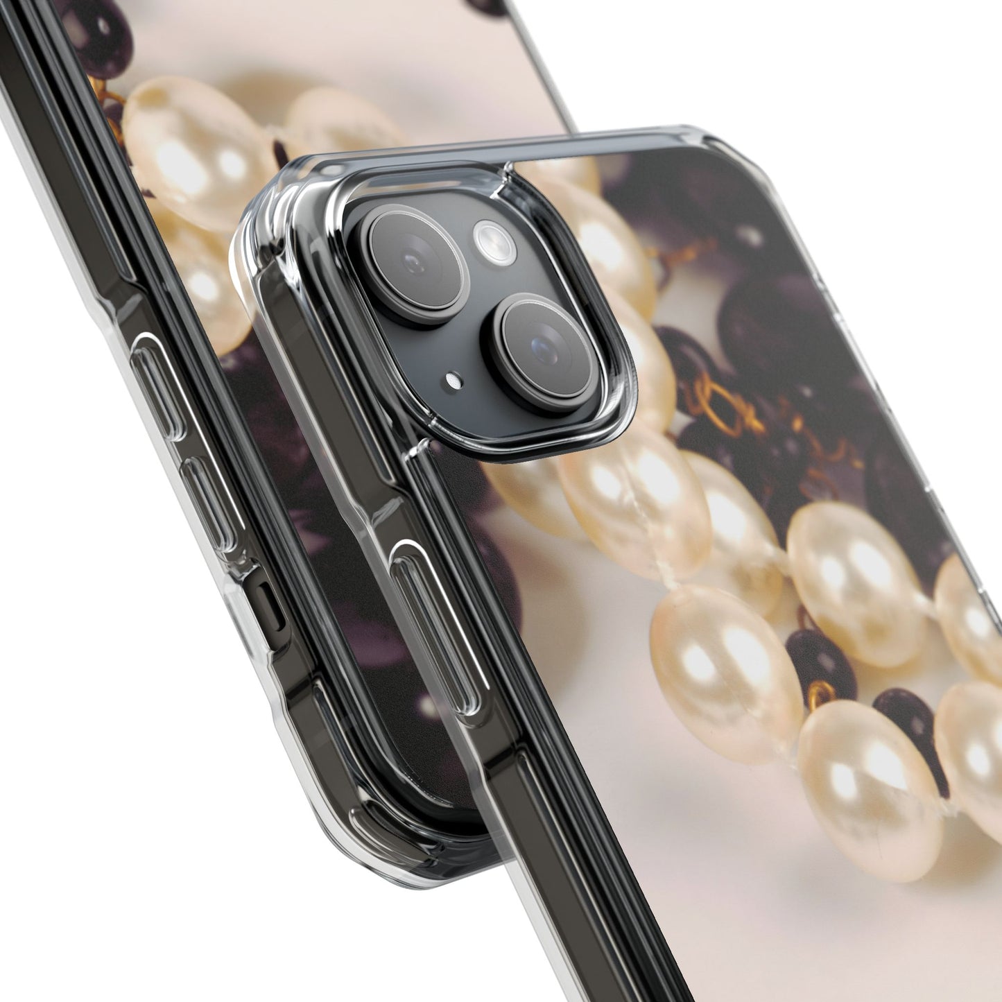 Clear Magnetic Phone Case – Noir Pearl