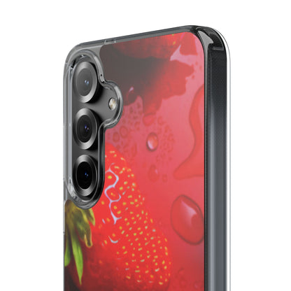 Clear Phone Case – Strawberry Drip