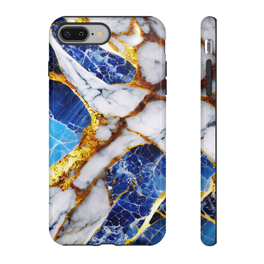 Protective Phone Case – Sapphire Veins