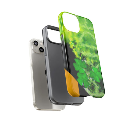 Protective Phone Case – Lucky Clover Smoke Design