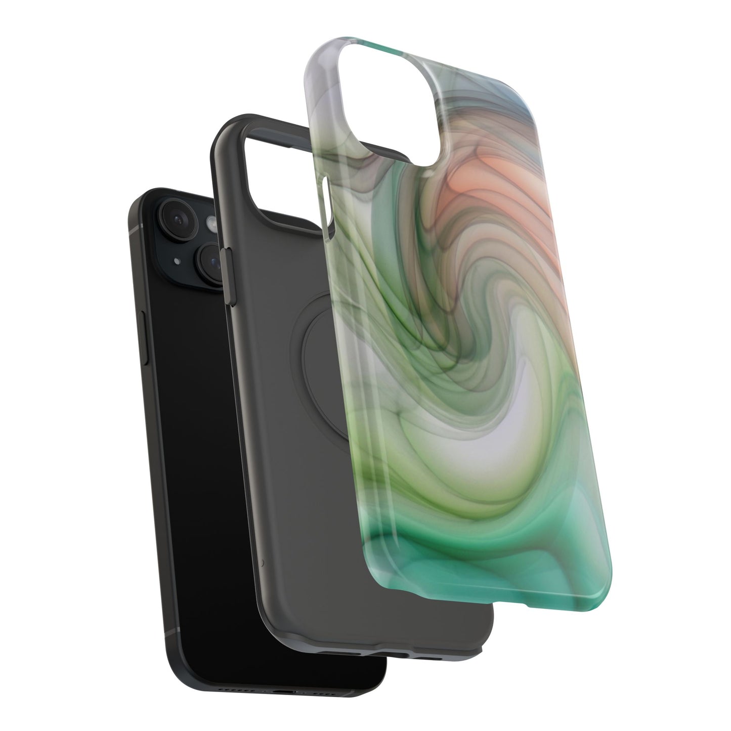 Impact-Resistant Phone Case – Marble Flow