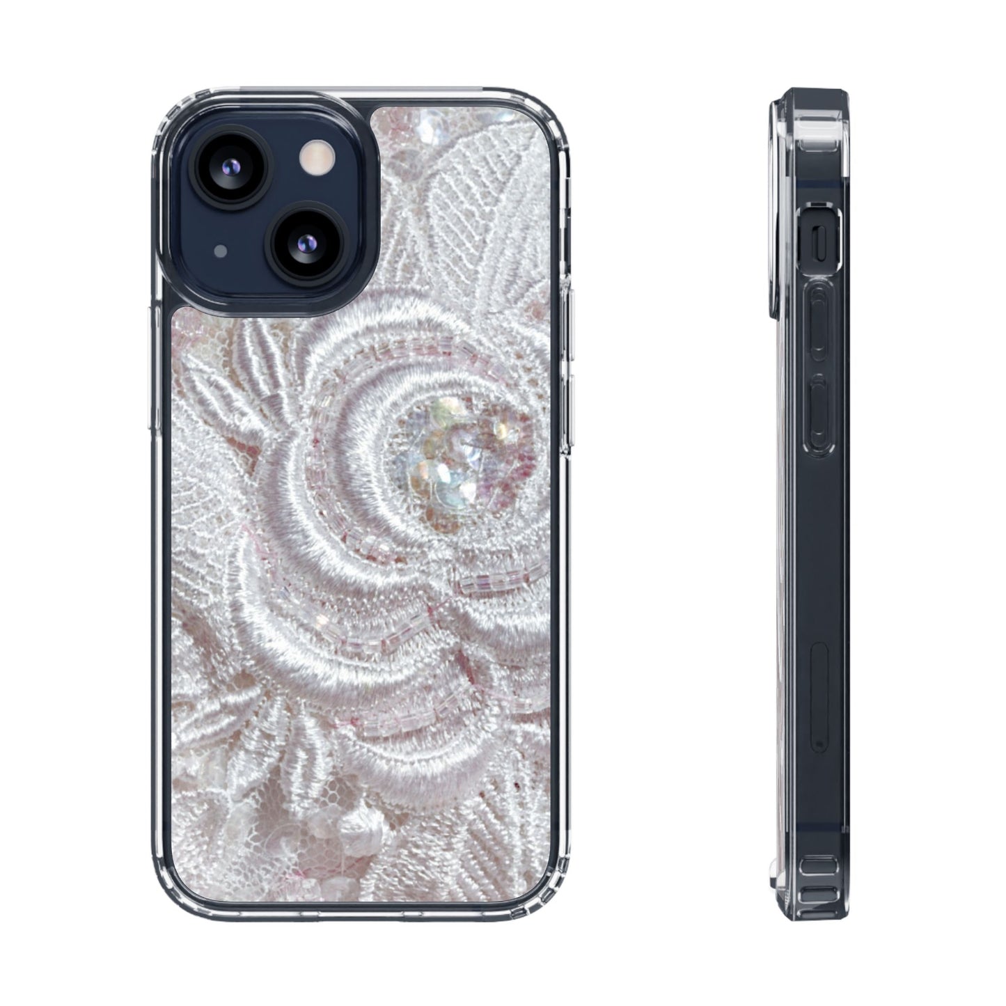 Clear Phone Case – Lace Veil
