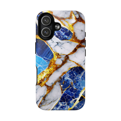 Protective Magnetic Phone Case – Sapphire Veins