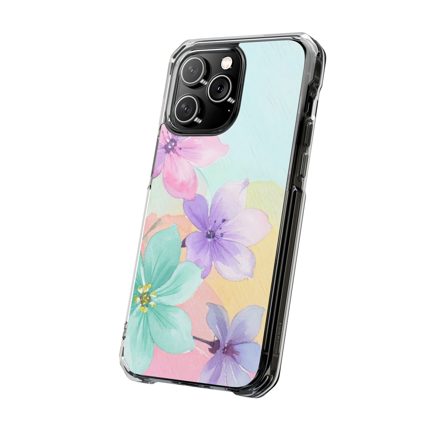 Clear Magnetic Phone Case – Water Petal
