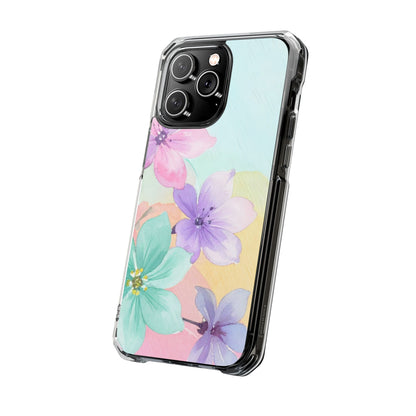 Clear Magnetic Phone Case – Water Petal
