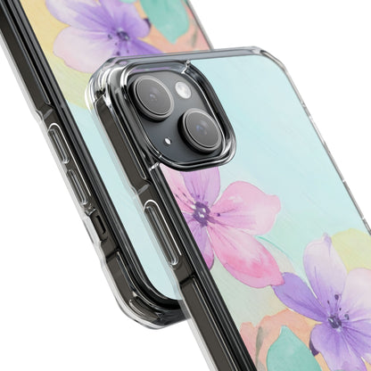 Clear Magnetic Phone Case – Water Petal