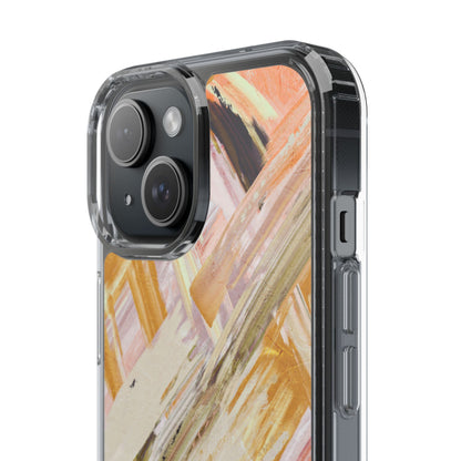 Clear Phone Case – Brush & Bronze