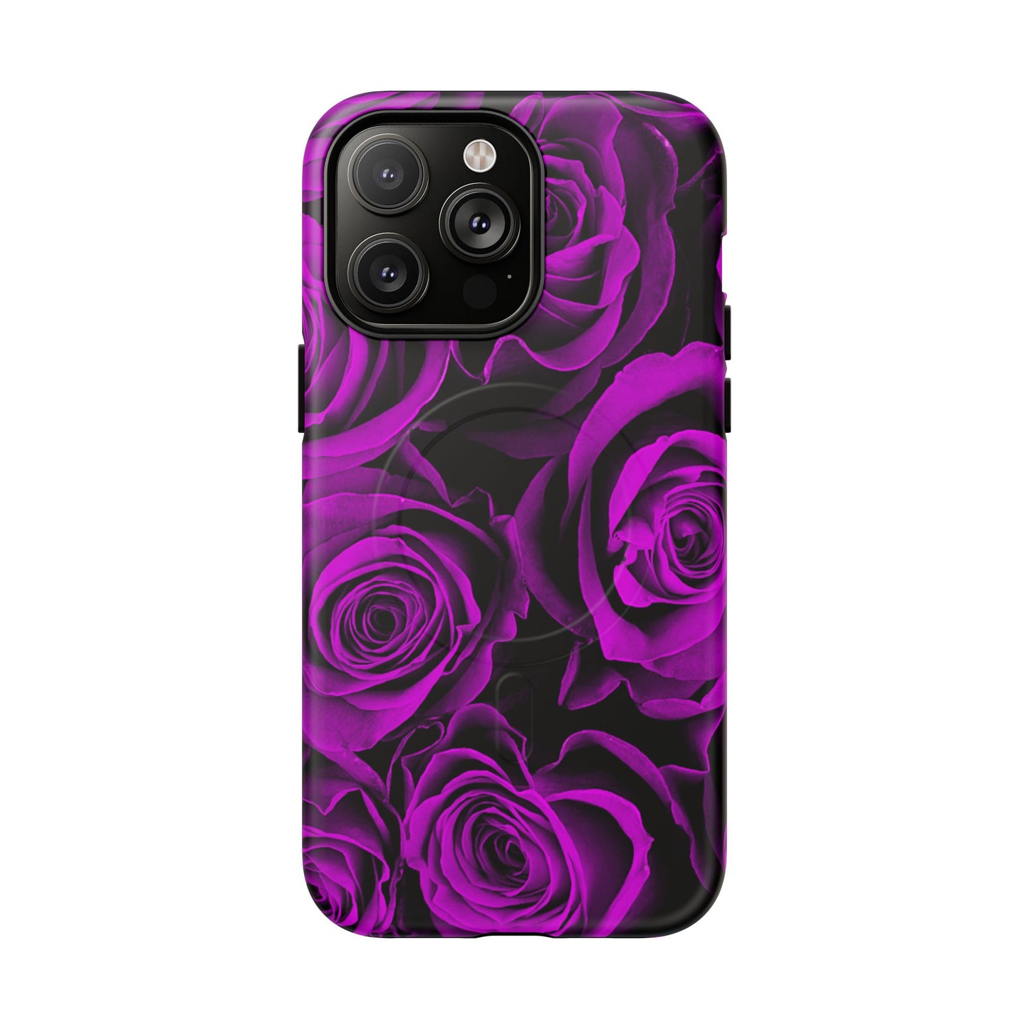 Protective Magnetic Phone Case – Amethyst Roses