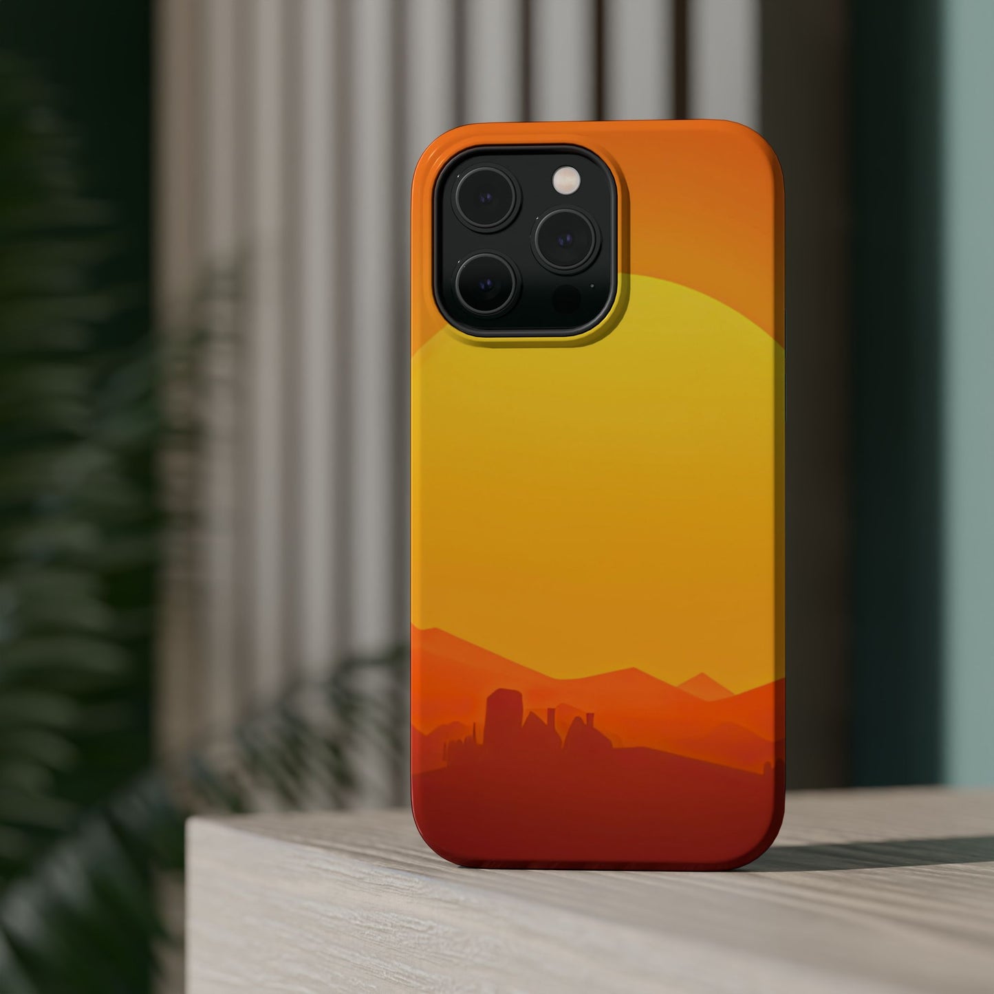 Wireless-Charging Compatible Case – Desert Sunrise