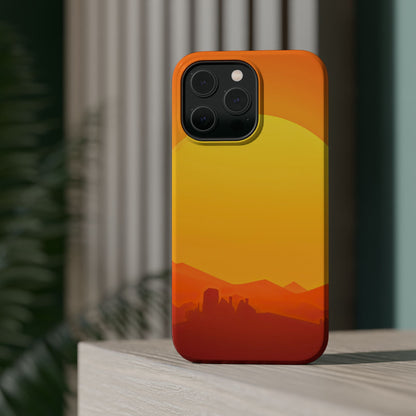 Wireless-Charging Compatible Case – Desert Sunrise
