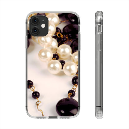 Clear Phone Case – Noir Pearl