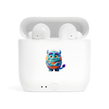 Cute Fuzzy Monster Wireless Earbuds Case — Colorful Cartoon Monster Charging Case