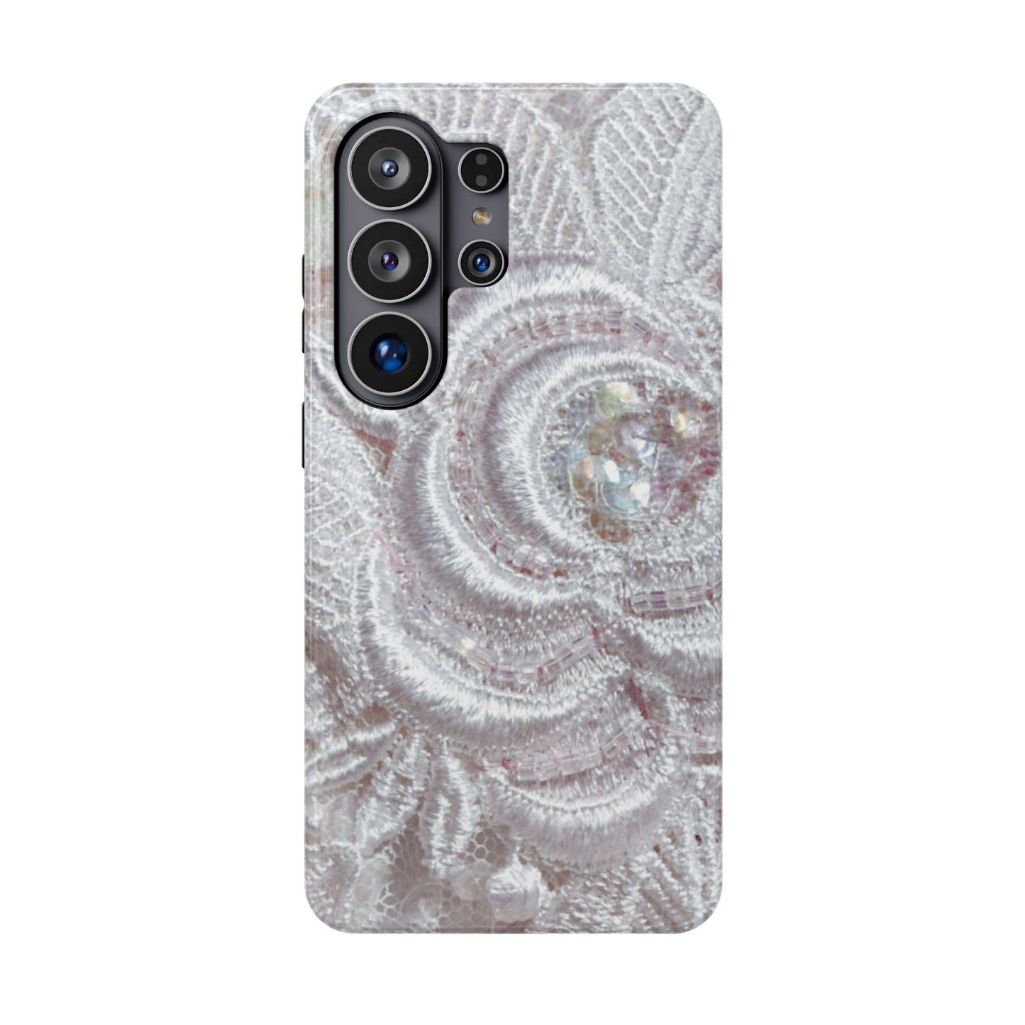 Wireless-Charging Compatible Case – Lace Veil