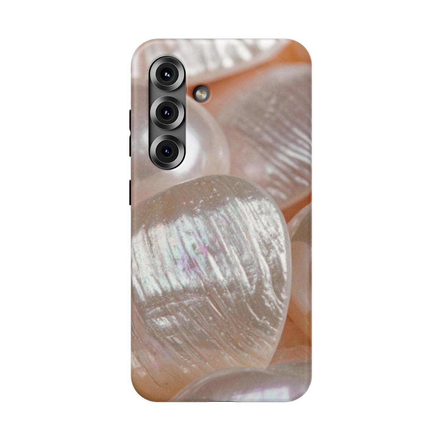 Impact-Resistant Phone Case – Blush Pearl