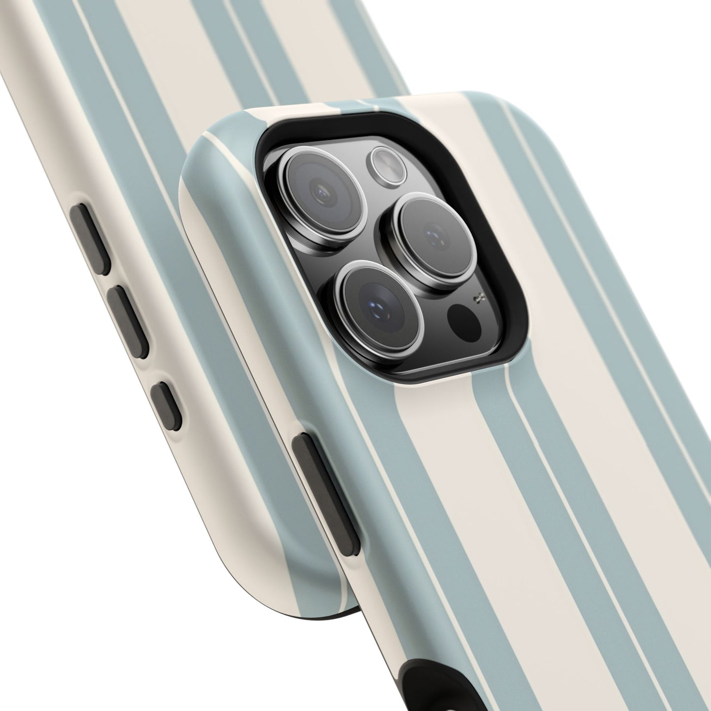 Wireless-Charging Compatible Case – Coastal Stripe