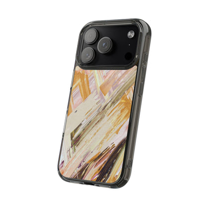 Clear Phone Case – Brush & Bronze