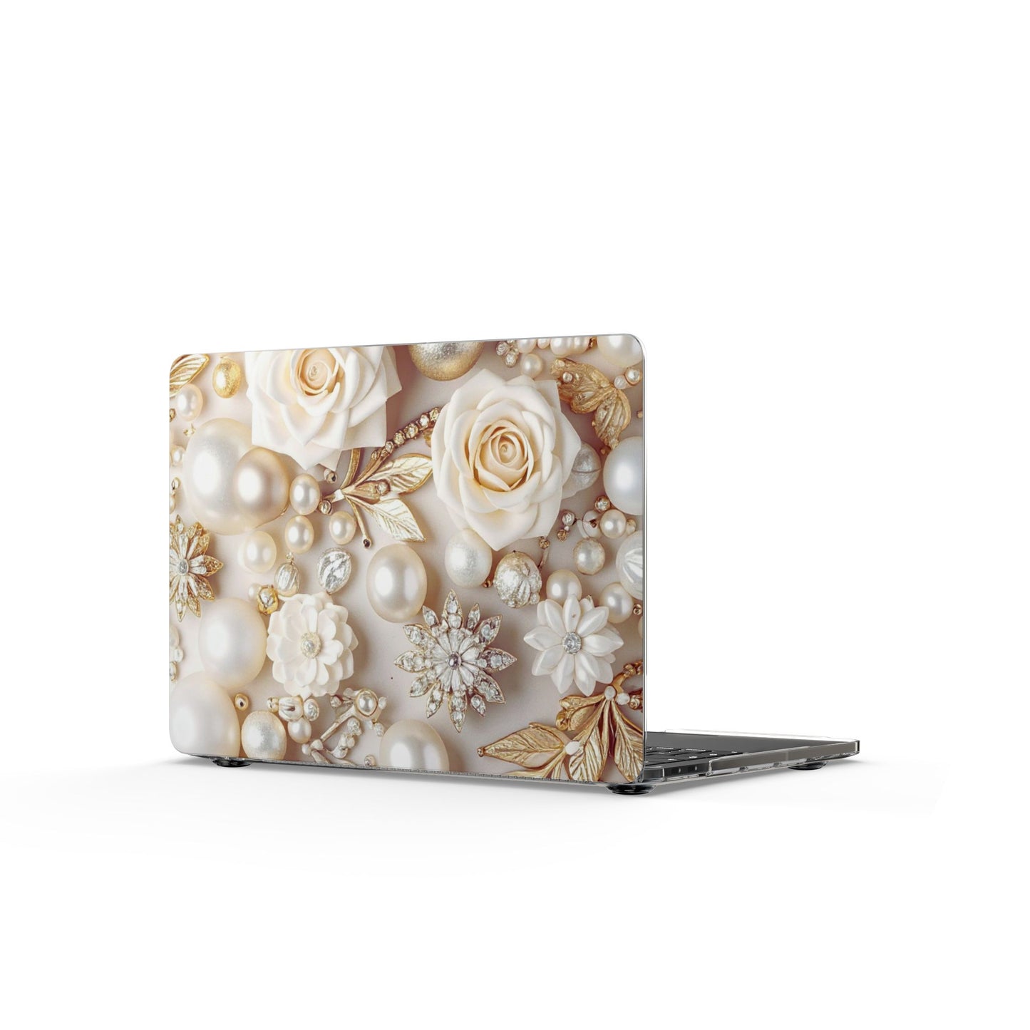 Clear Laptop Case – Ivory Opulence