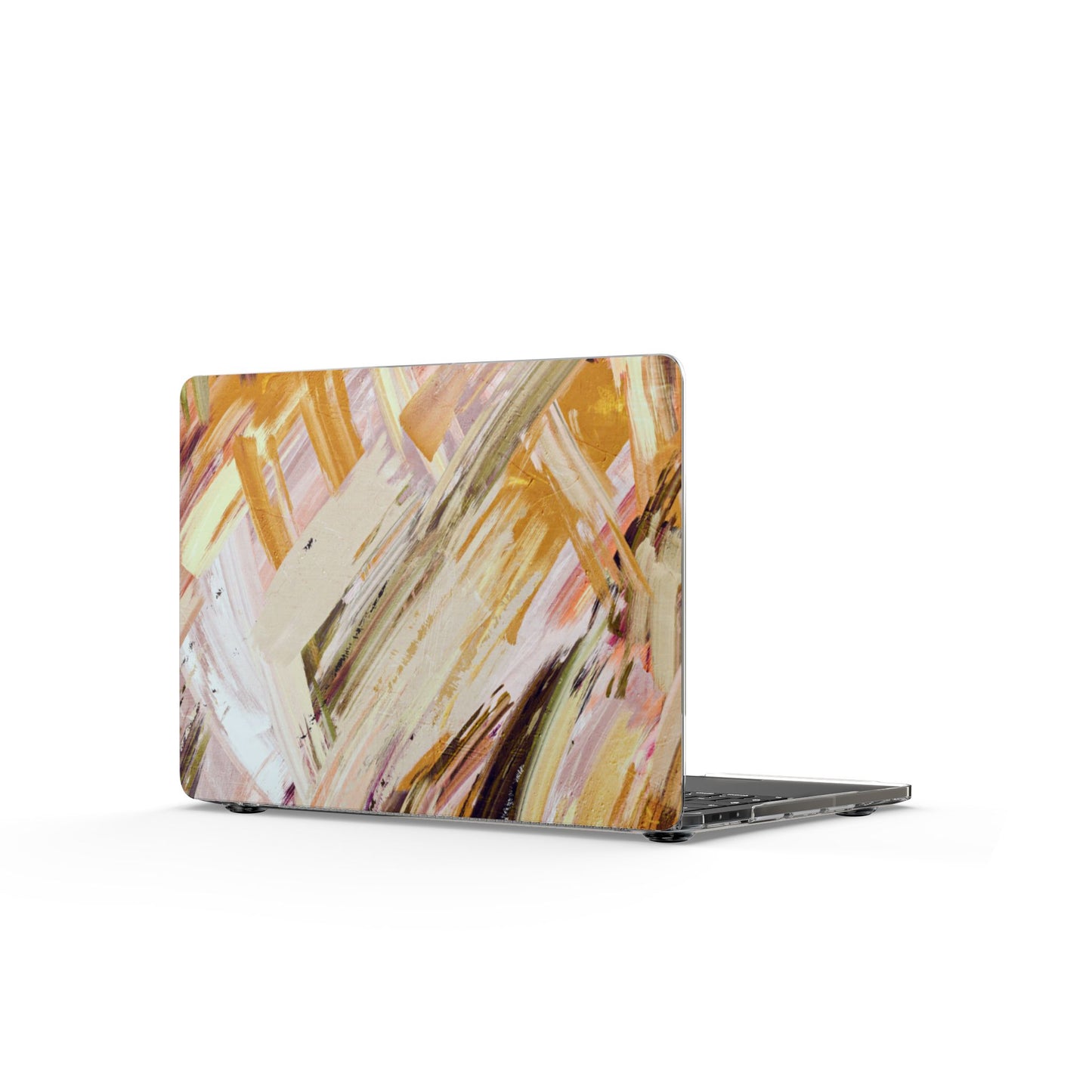 Clear Laptop Case – Brush & Bronze