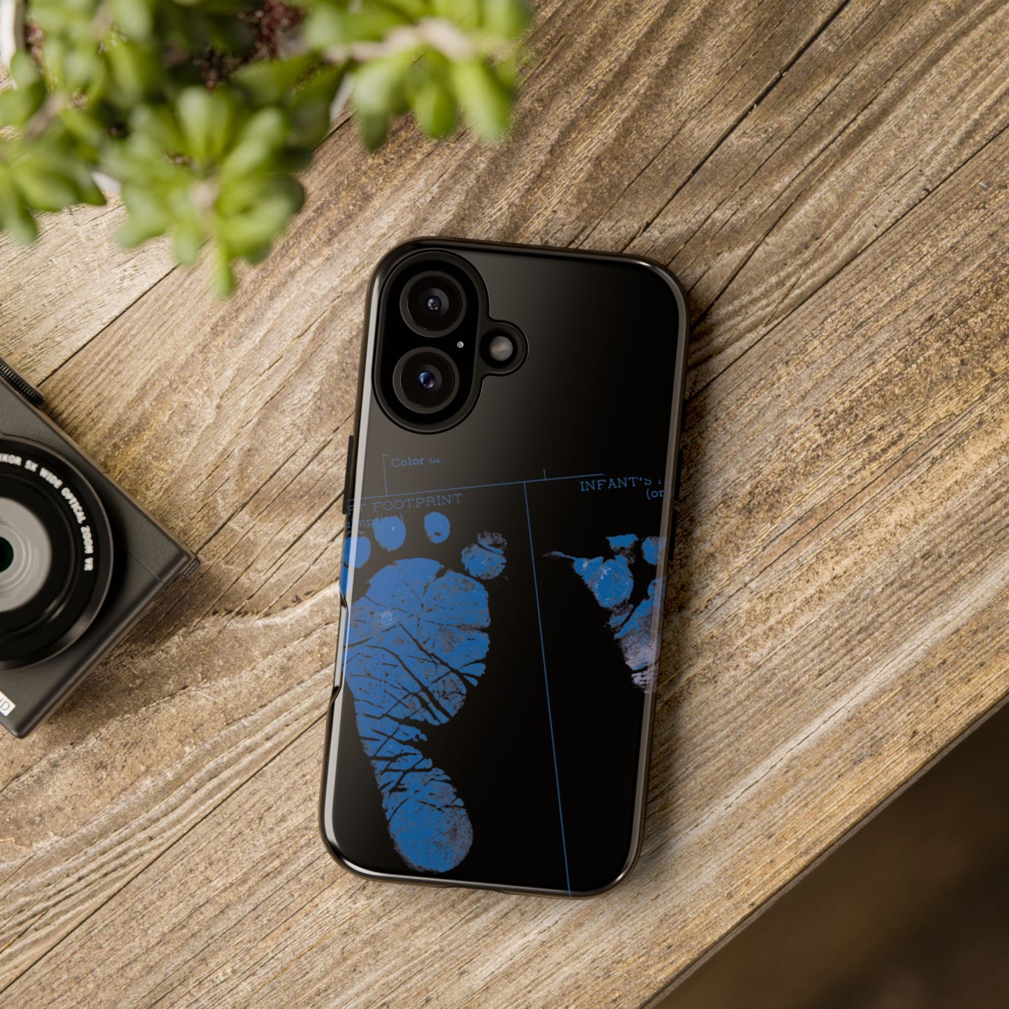 Protective Phone Case – Mom’s Little Blue Footprints
