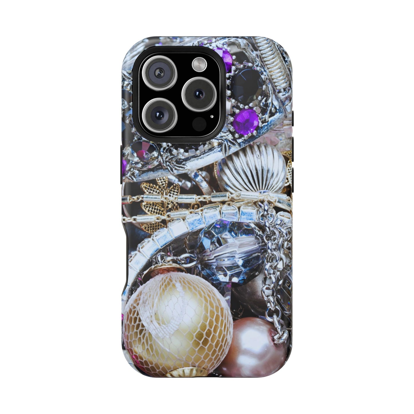 Wireless-Charging Compatible Case – Chrome Jewel